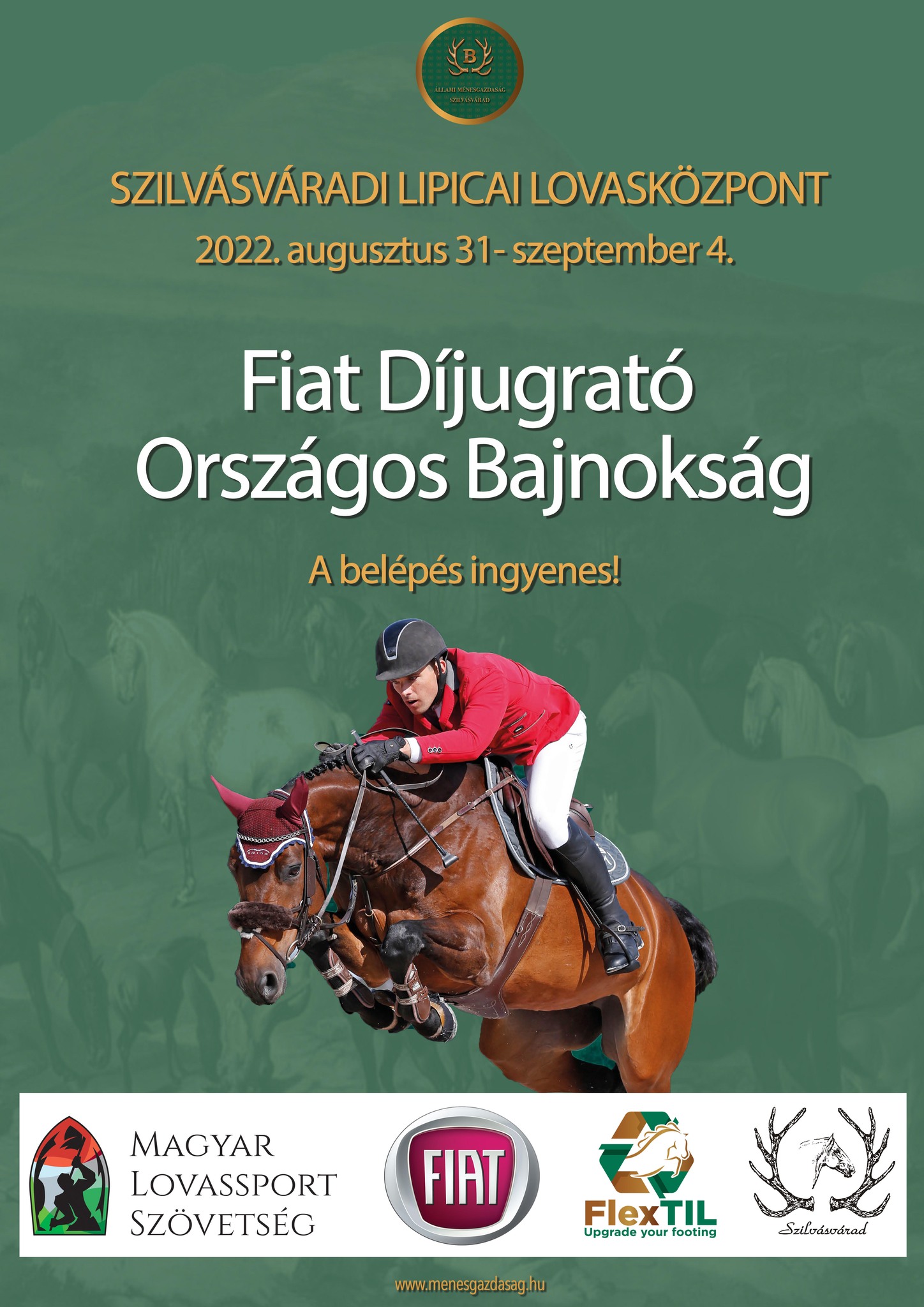 Szeptember 1-től Szilvásvárad ad otthont a FIAT Díjugrató Országos Bajnokságnak