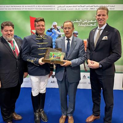 Szilvásváradi emlékátadás a Salon du Cheval d’El Jadidán