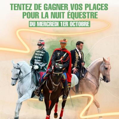 Poster with the Hungarian equestrian show